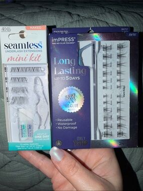 imPRESS Long Lasting No Glue Falsies Pack and Ardell Mini Lash Kit RV:$24!